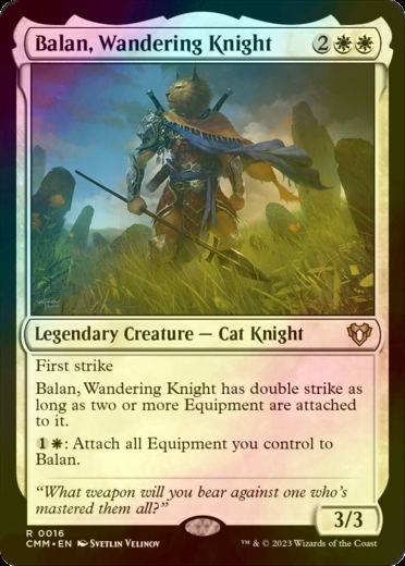 MTG 放浪の騎士、バーラン 4枚 アニメ絵 ジャンプスタート 英語 MTG