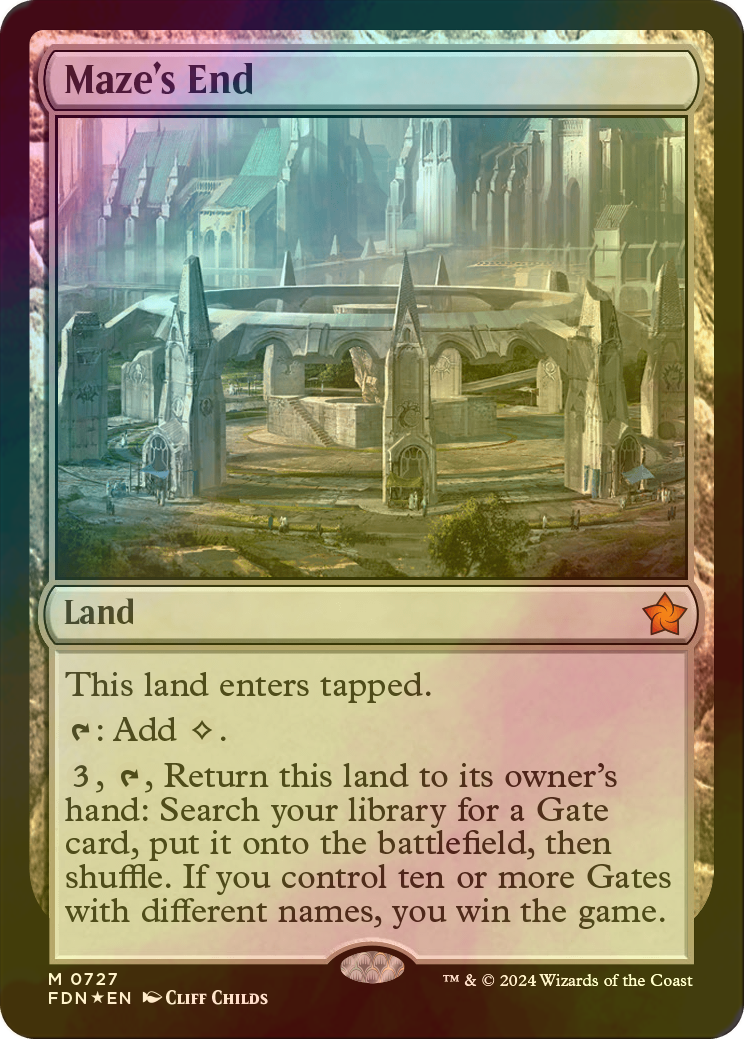迷路の終わり 英語版 foil Maze's End mtg