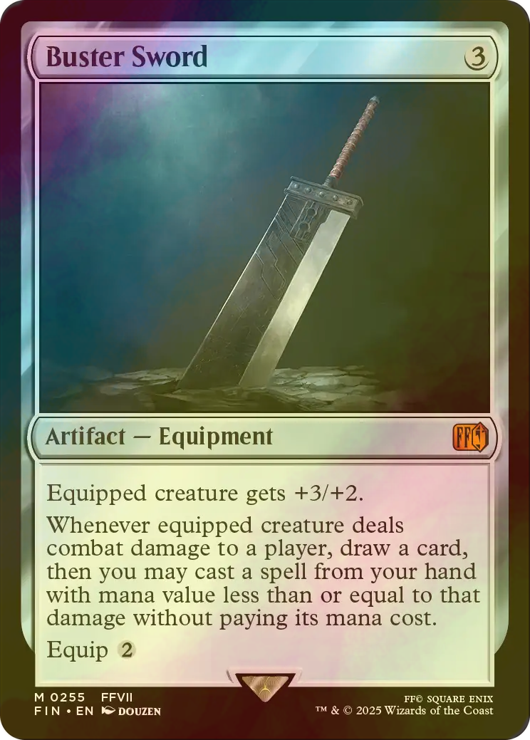 FOIL] バスターソード/Buster Sword 【英語版】 [FIN-灰MR] - シングル
