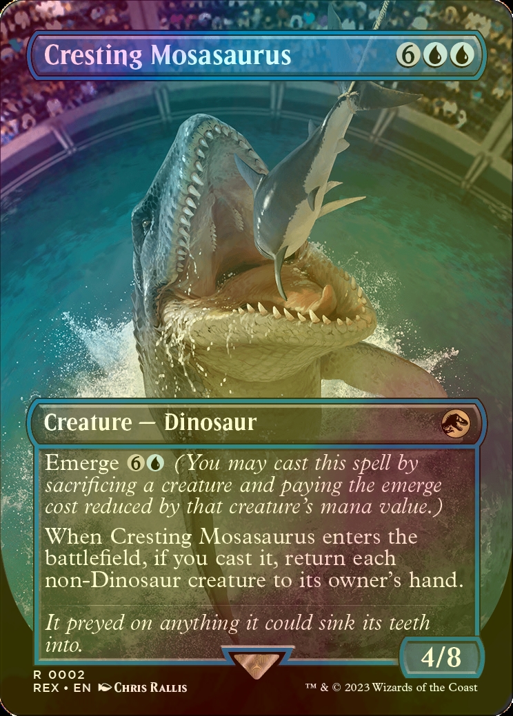 FOIL] 高揚するモササウルス/Cresting Mosasaurus (全面アート版