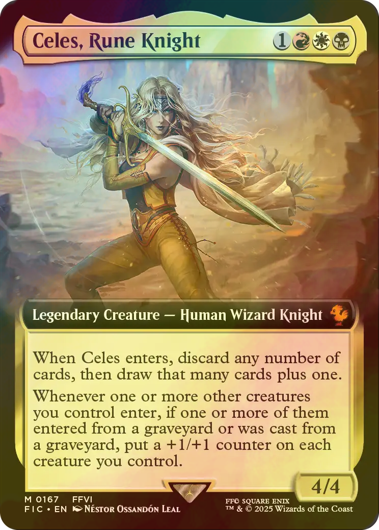 FOIL] ルーンナイト、セリス/Celes, Rune Knight (拡張アート版