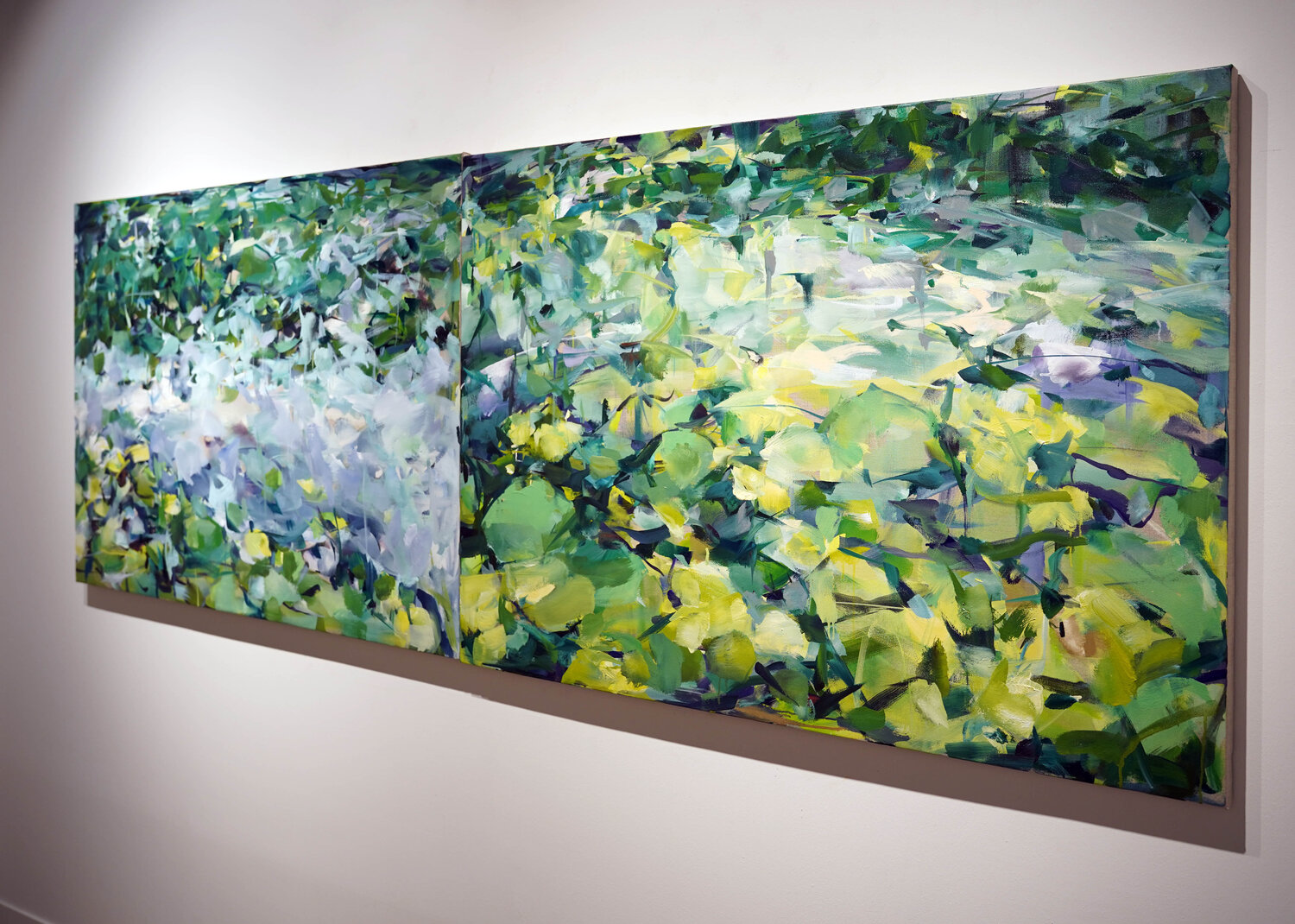 真作 】【 金寅化（キム・インファ）油彩 蓮 】絵画 額縁 油絵韓国美術