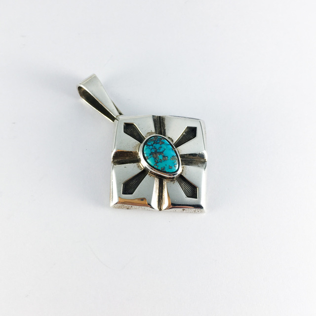 インディアンジュエリー ペンダント トップ 47 | ターコイズ・メンズ