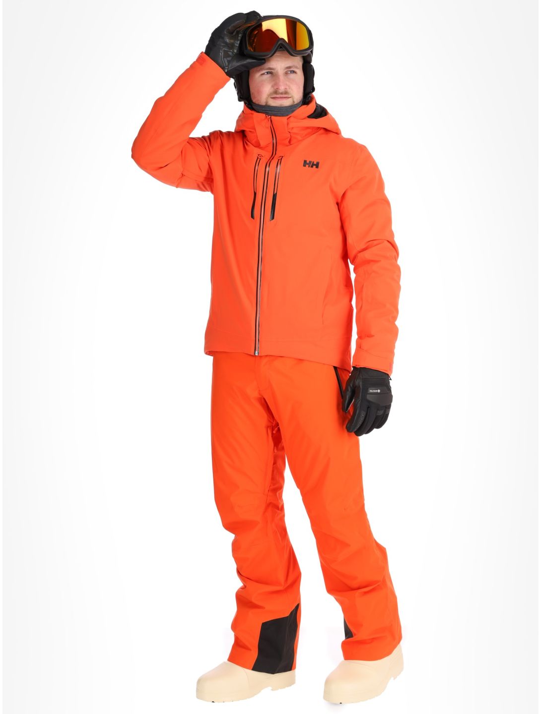 Helly Hansen, Alpha Lifaloft ski jacket men Cherry Tomato orange