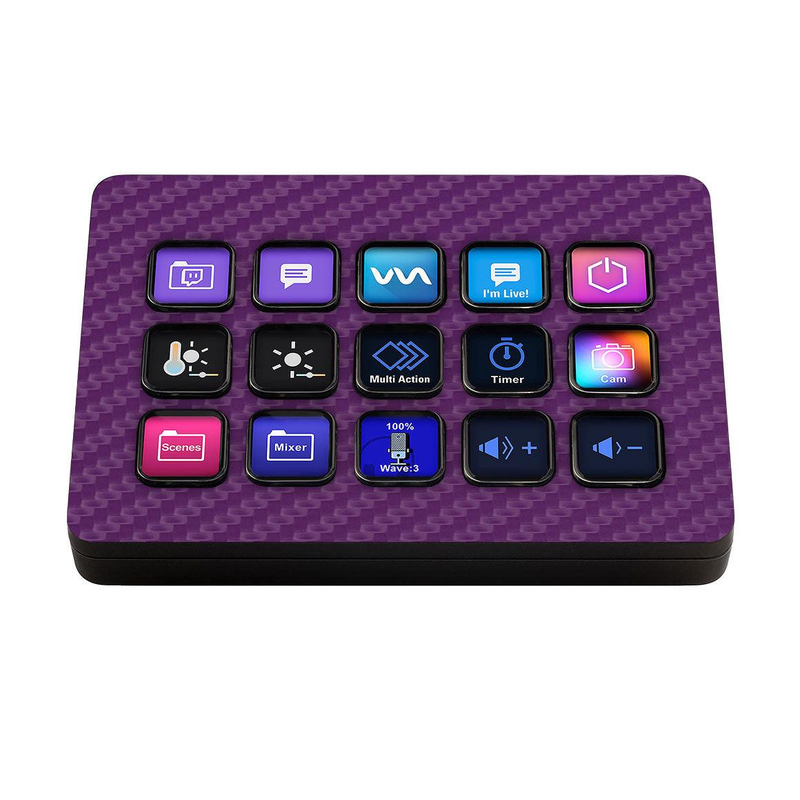 Elgato Stream Deck MK.2 Carbon Series Skins/Wraps & Covers