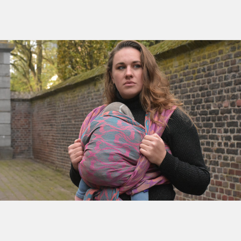 Yaro La Fleur Meta Petrol Fuchsia Orange Length 4.60 meters