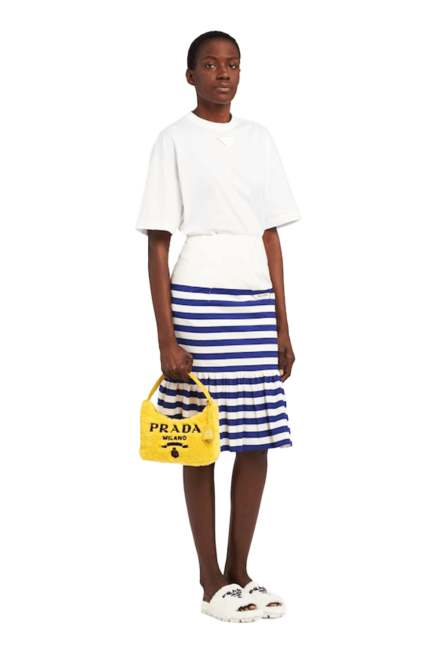 Re-Edition 2000 Terry Mini-Bag - Yellow/Black by Prada - SLOANE ST