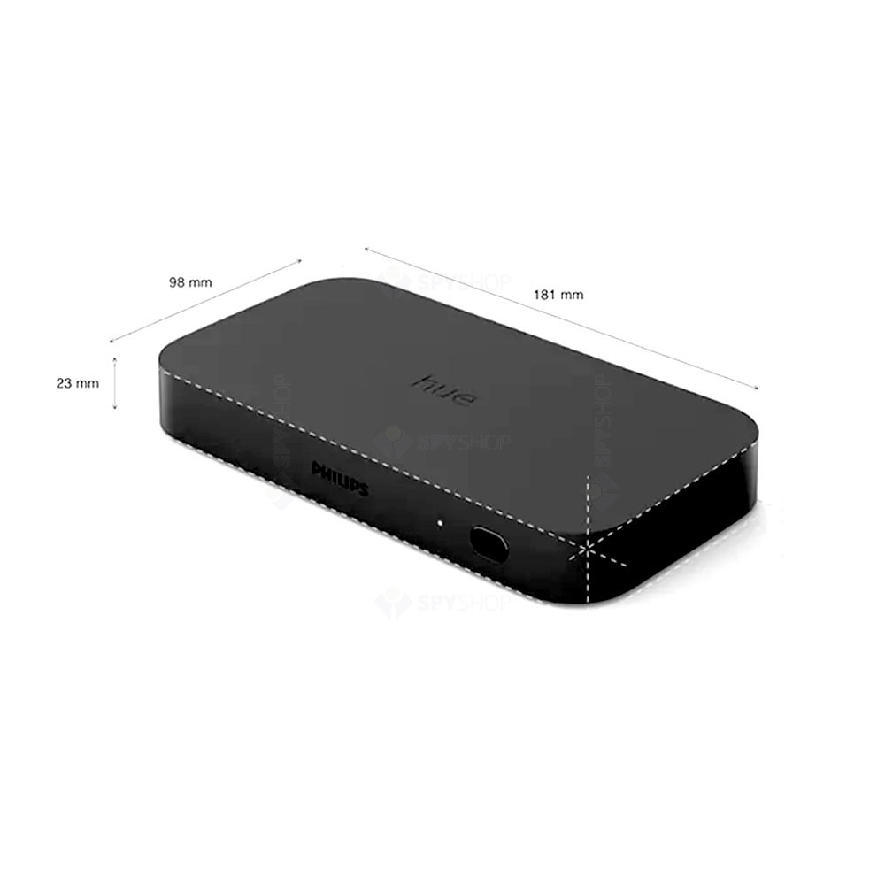 Sync Box Philips Hue Wi-Fi, sincronizare lumini, 4 porturi