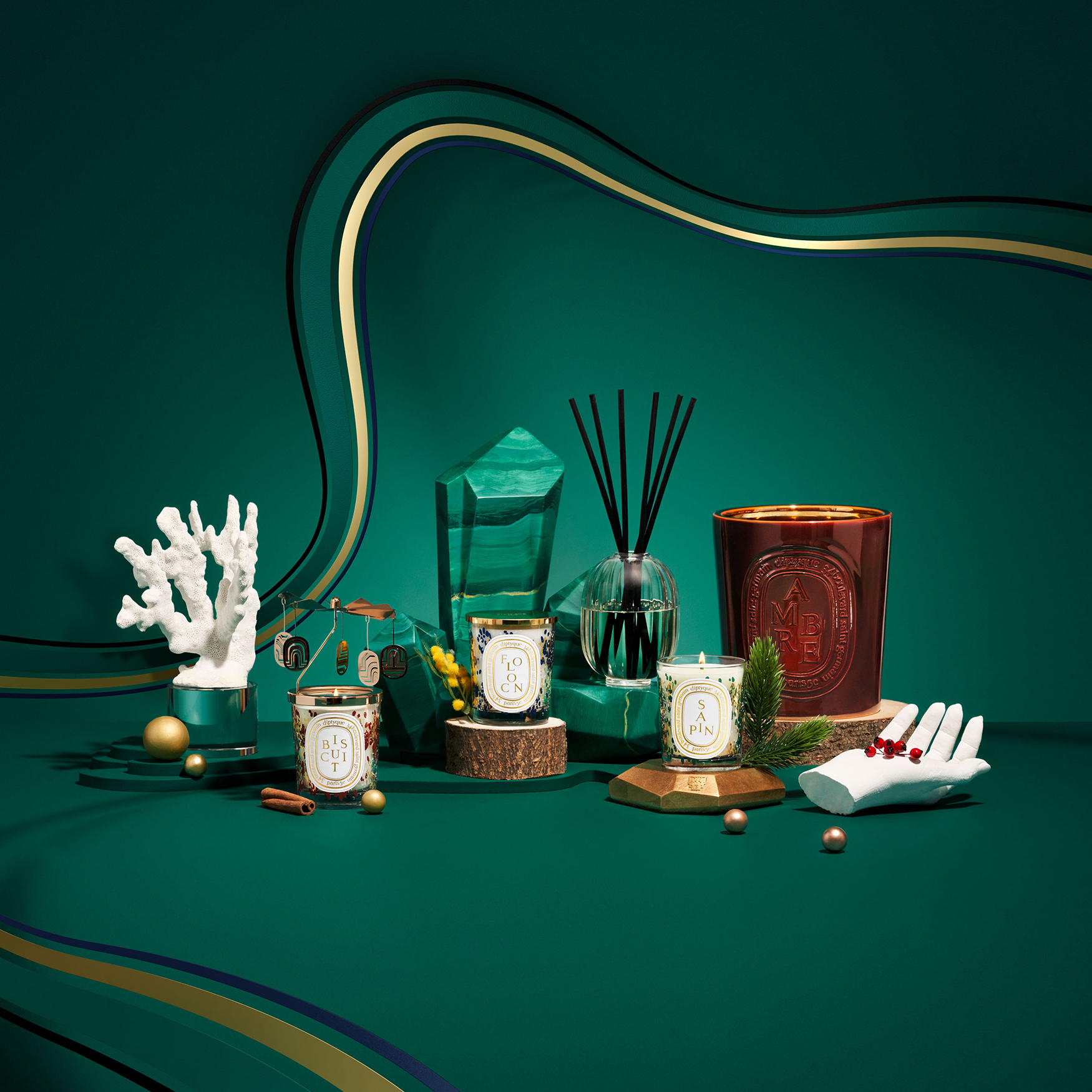 Diptyque Flocon Scented Candle | Space NK