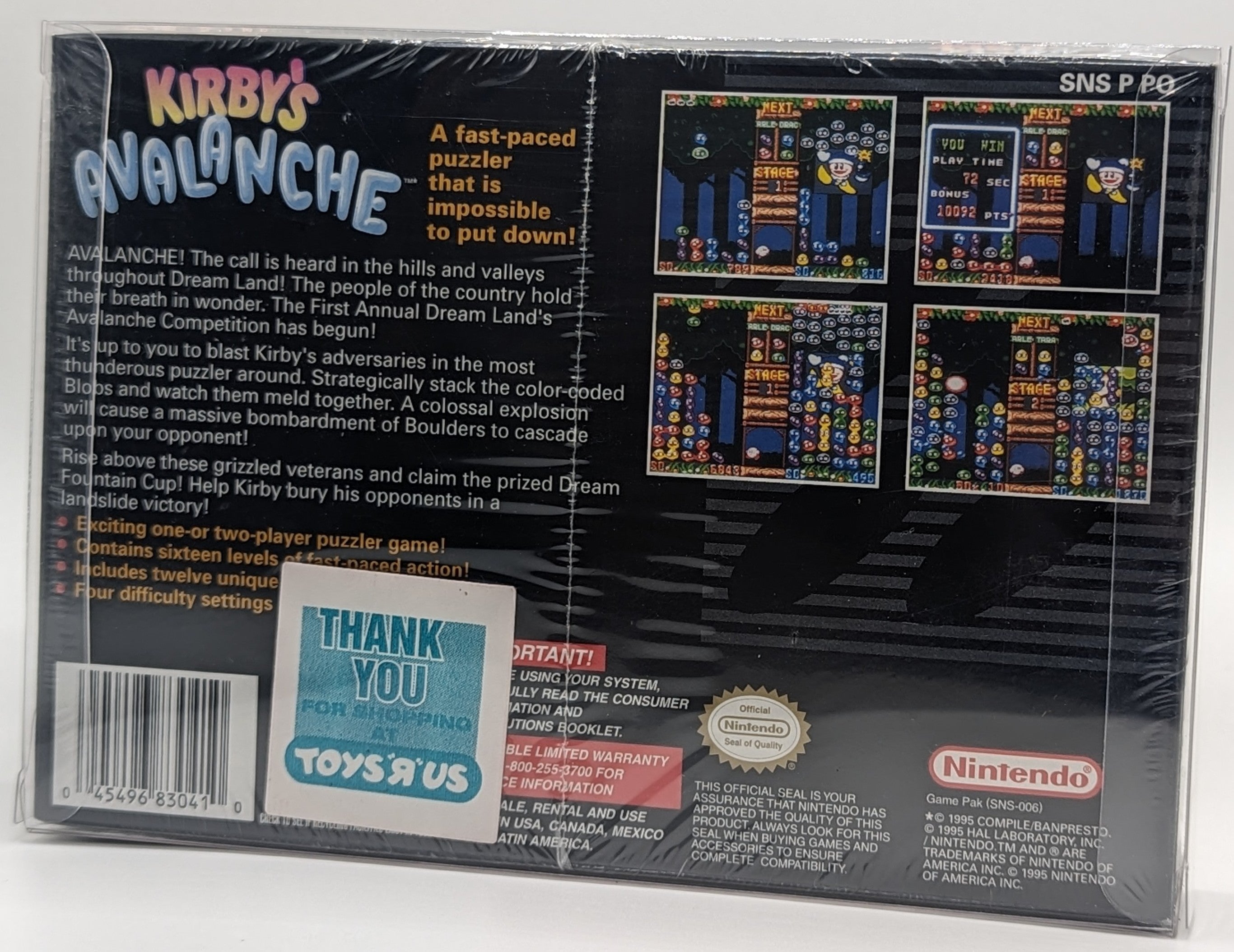 Kirby's Avalanche [Factory Sealed] (Nintendo SNES) – Spanky's Loot