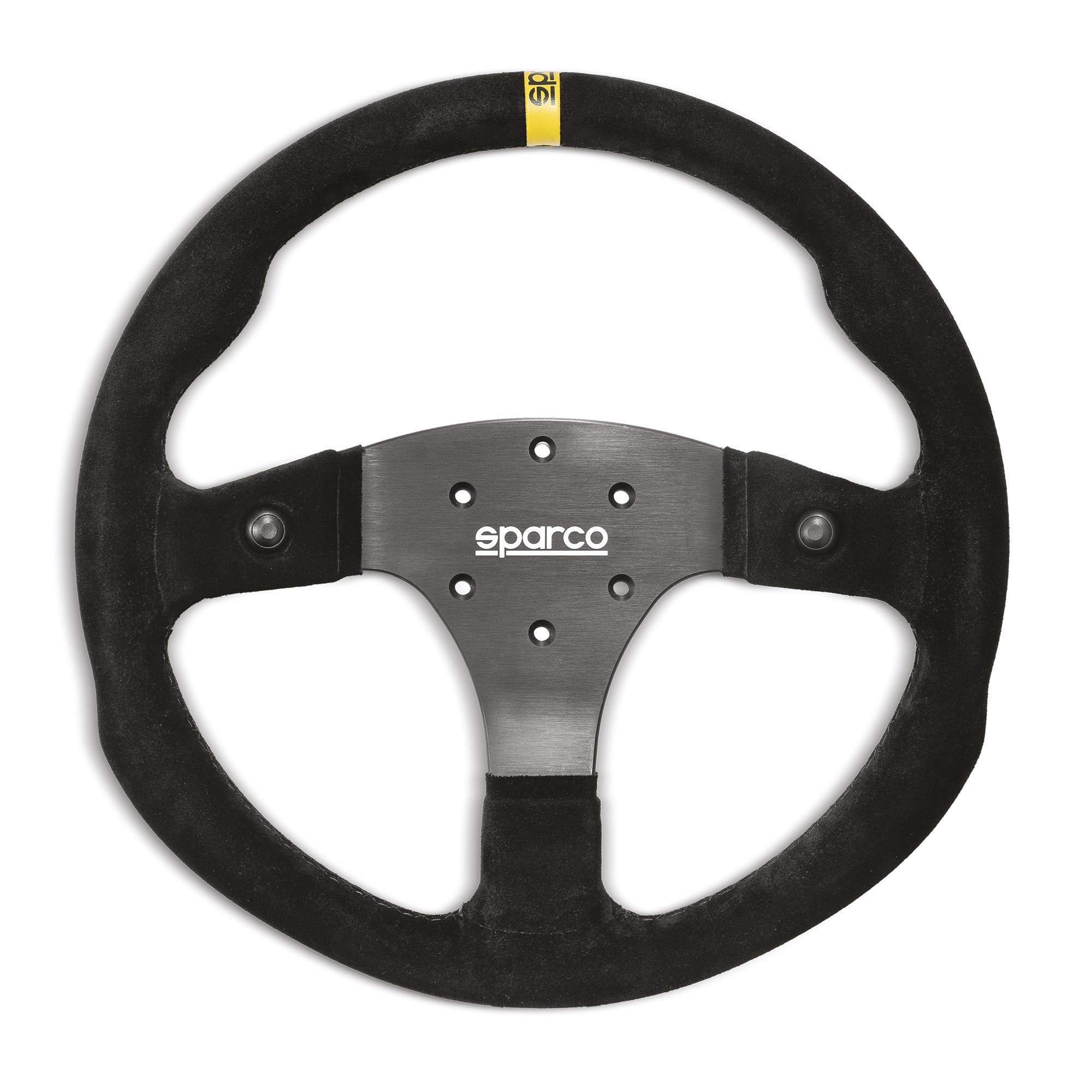 STRWHL 310X260 SUEDE BLACK | Flat racing steering wheel Sparco
