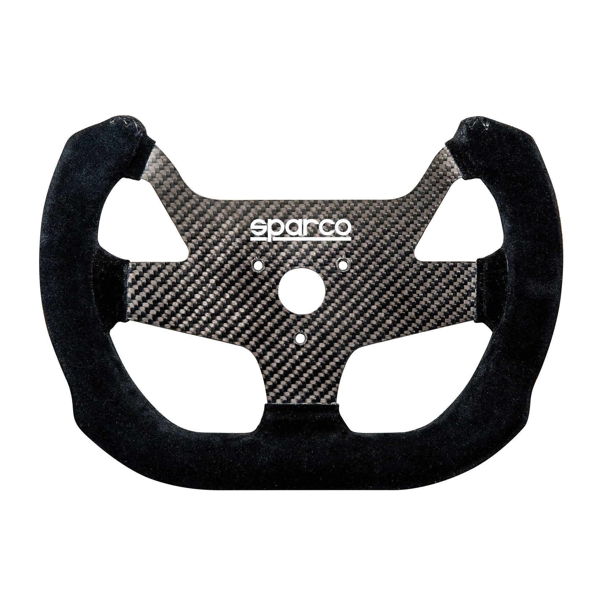 STRWHL 310X260 SUEDE BLACK | Flat racing steering wheel Sparco