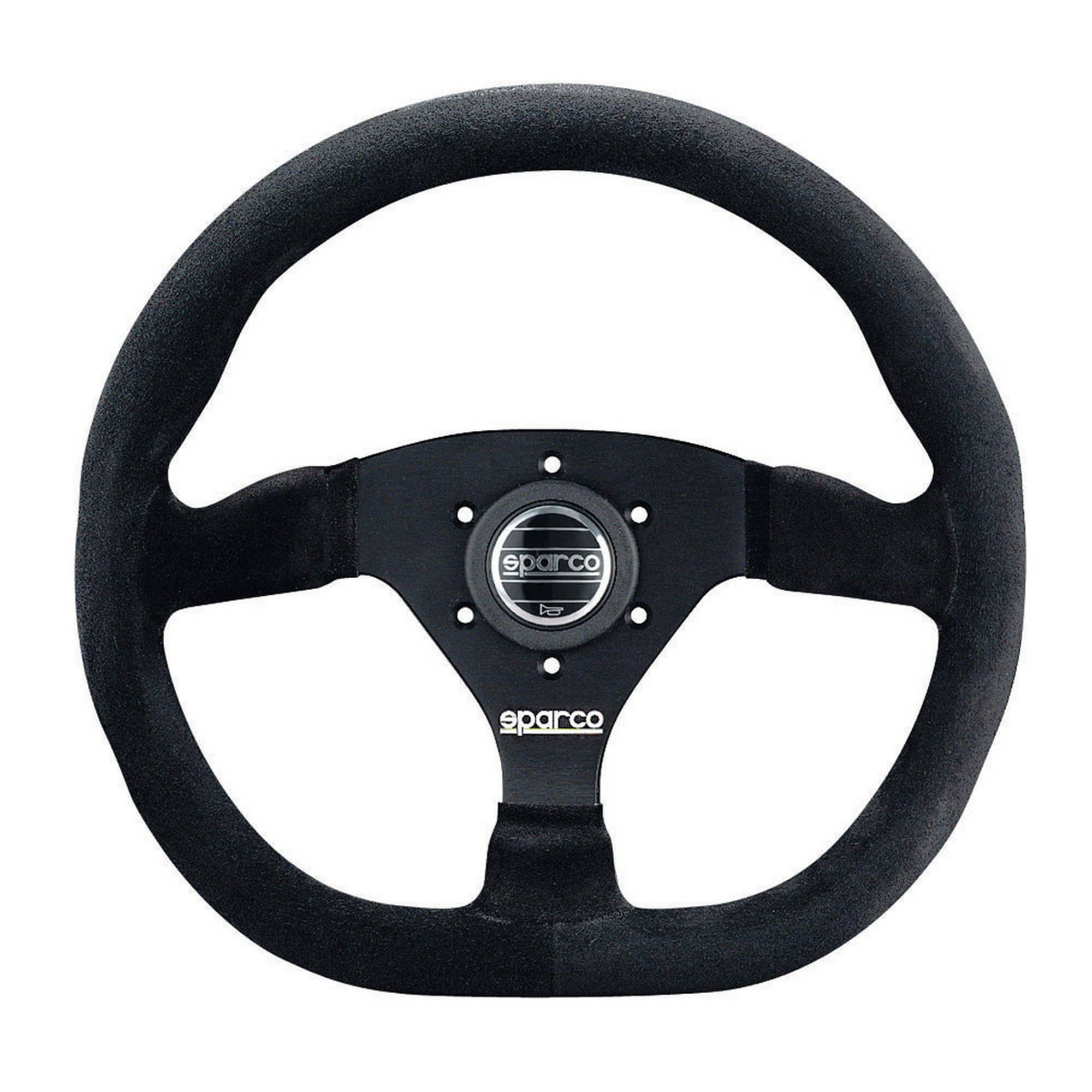 STRWHL 310X260 SUEDE BLACK | Flat racing steering wheel Sparco