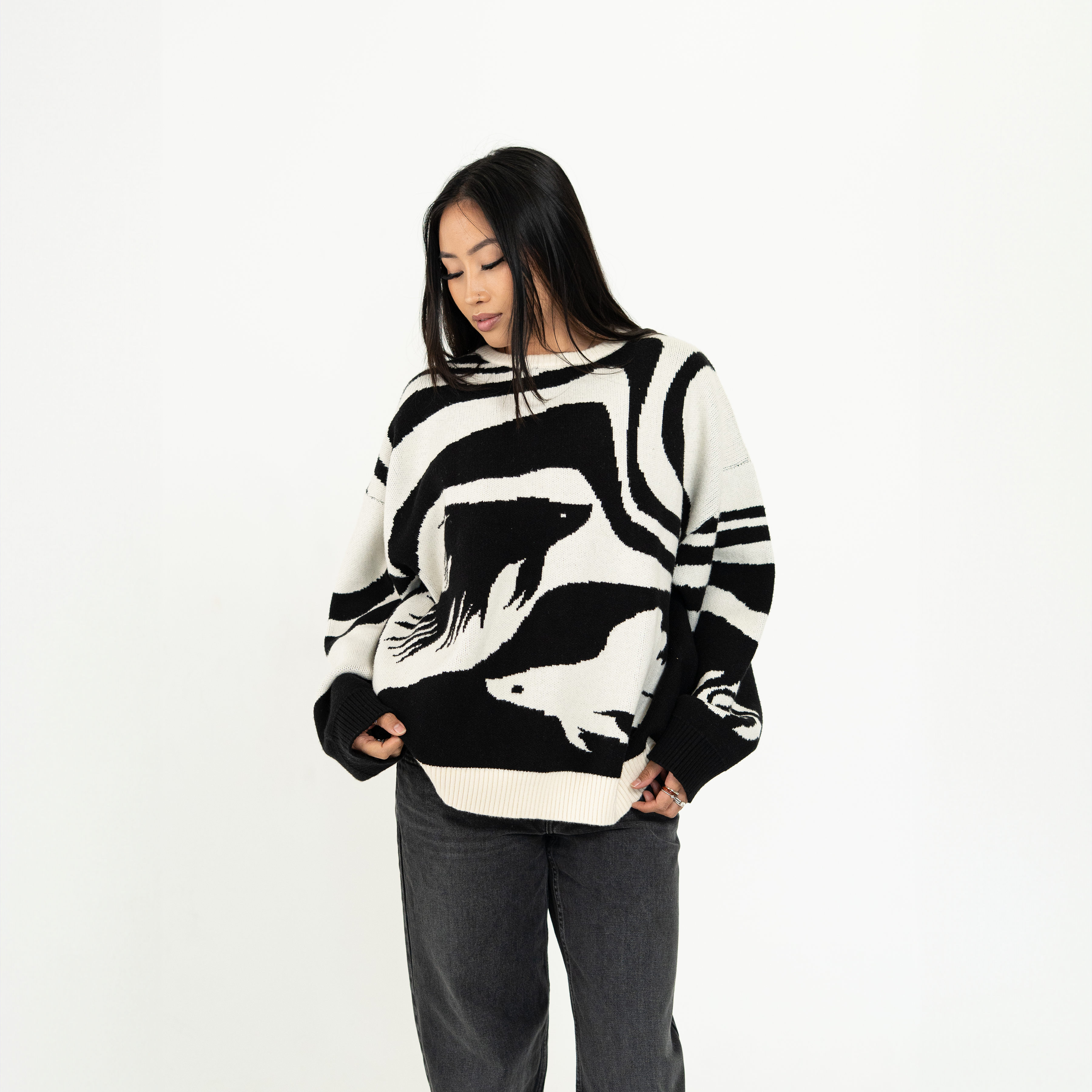 Cursed Path Knit Sweater - SparkTrendz