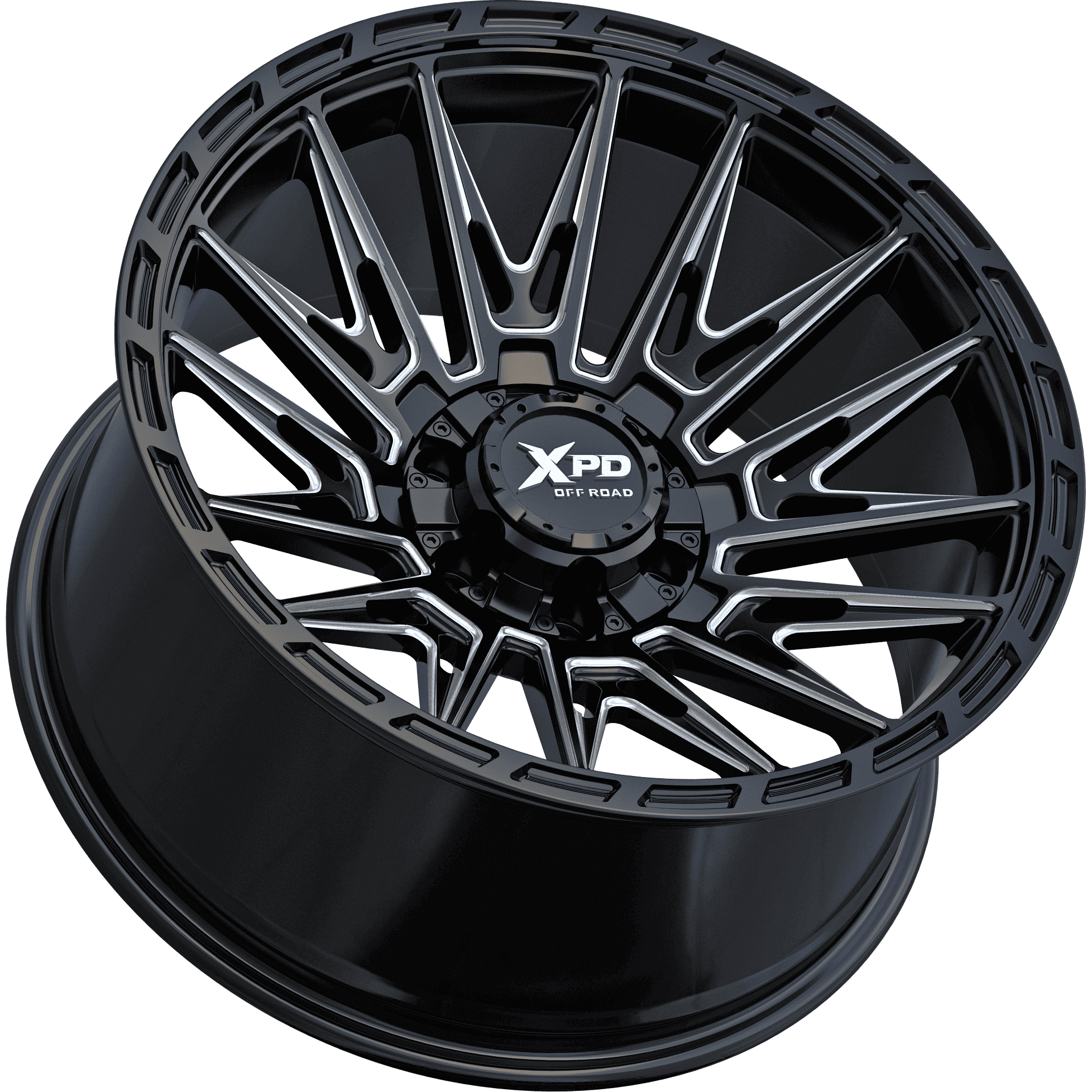 XPD-714 Zonic – Gloss Black Milled – SPDLine Wheels