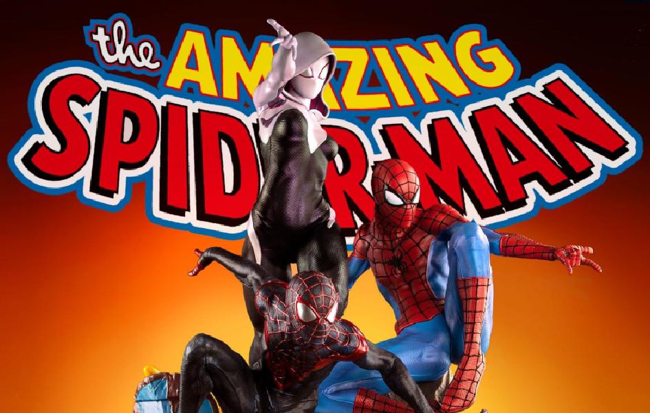 SPIDER-MAN SPIDER-VERSE TRIO 1/4 STATUE - Spec Fiction Shop