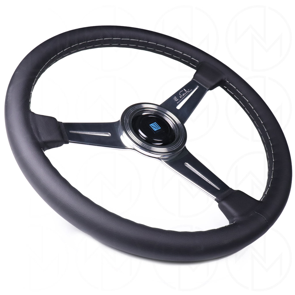 Nardi Classic Steering Wheel - 360mm Leather w/Polished Spokes
