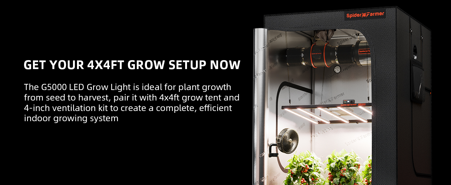 Buy 2024 Spider Farmer® G5000 Full Spectrum LED Grow Light — LED