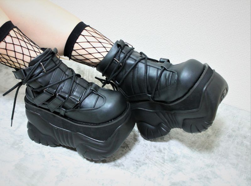 取り寄せ]MENS / BOXER-13 / 厚底スニーカー【DEMONIA】 | Spider Rock Web