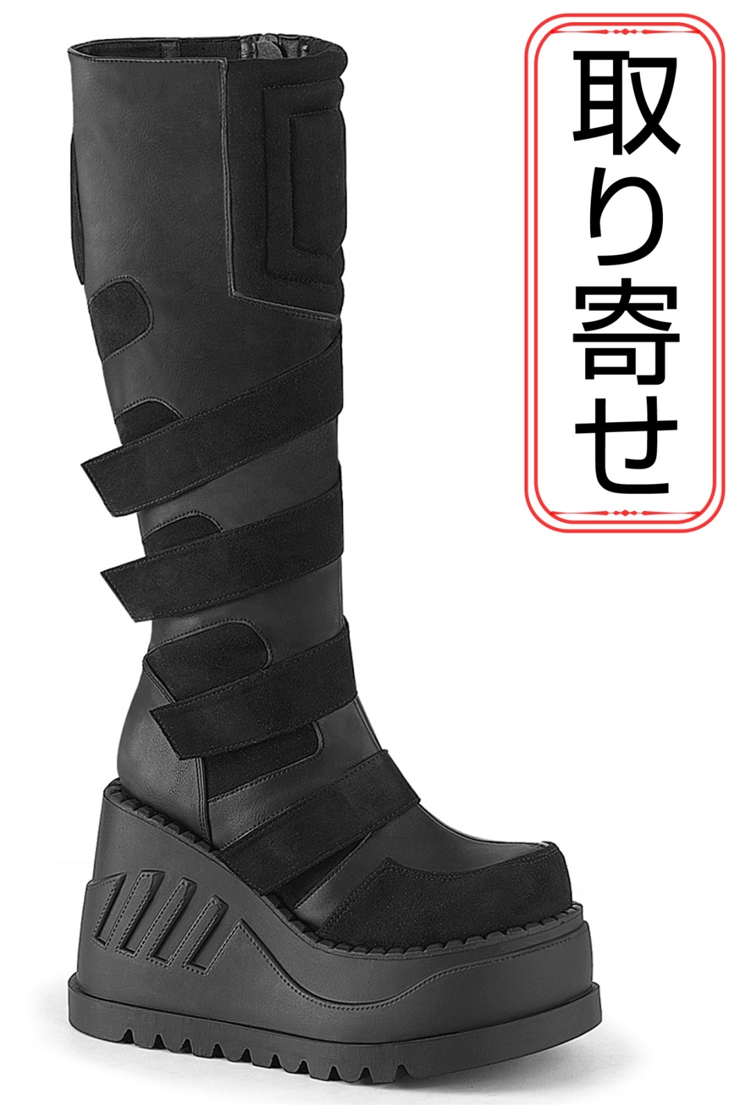 取り寄せ]STOMP-228 / ウェッジソール厚底ブーツ【DEMONIA】 | Spider