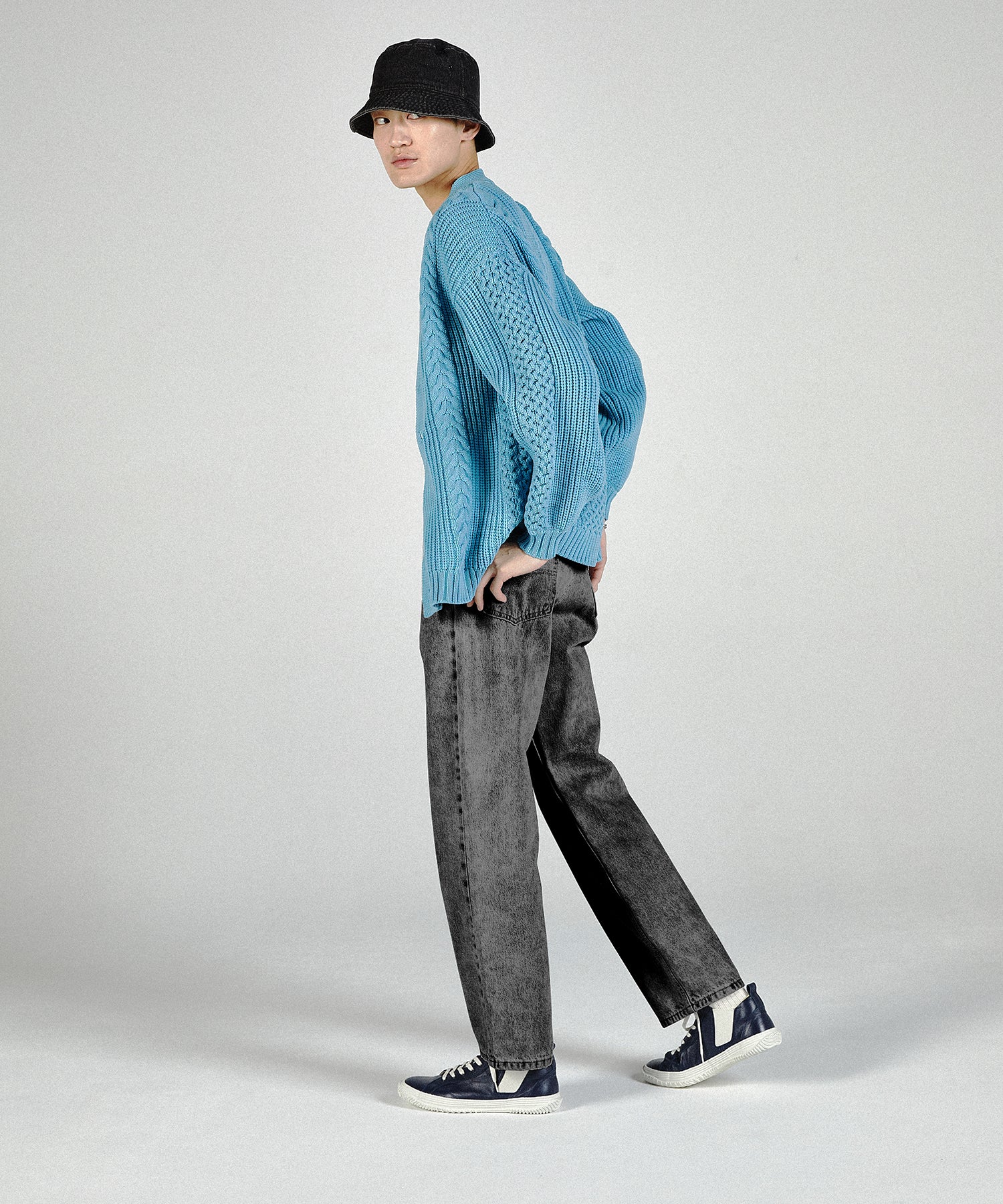 SP-442 Deep Navy | 国産ハンドメイド スニーカー スピングル