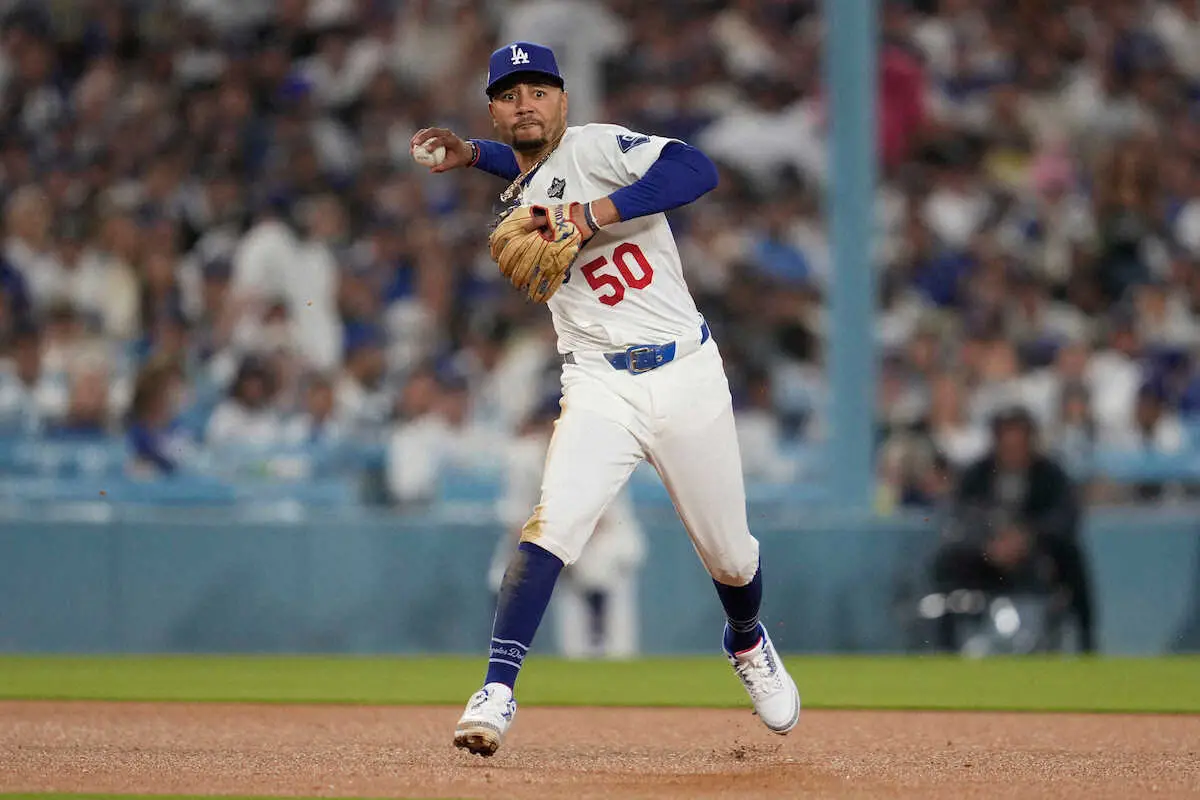 ドジャースのムーキー・ベッツ（AP） - スポニチ Sponichi Annex 野球