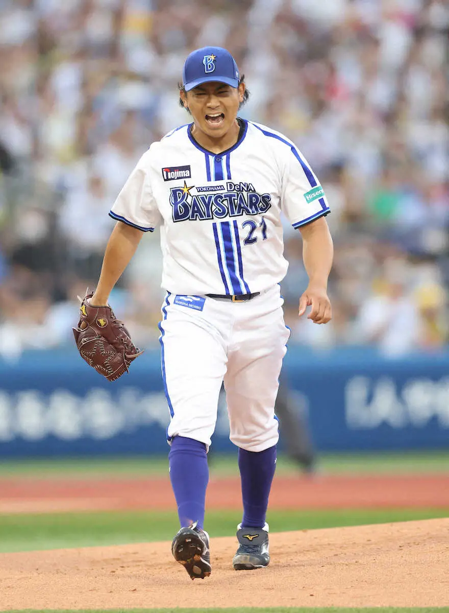 DeNA今永 初回から吠えた!メジャー7球団視察で126球1失点完投 球団史上