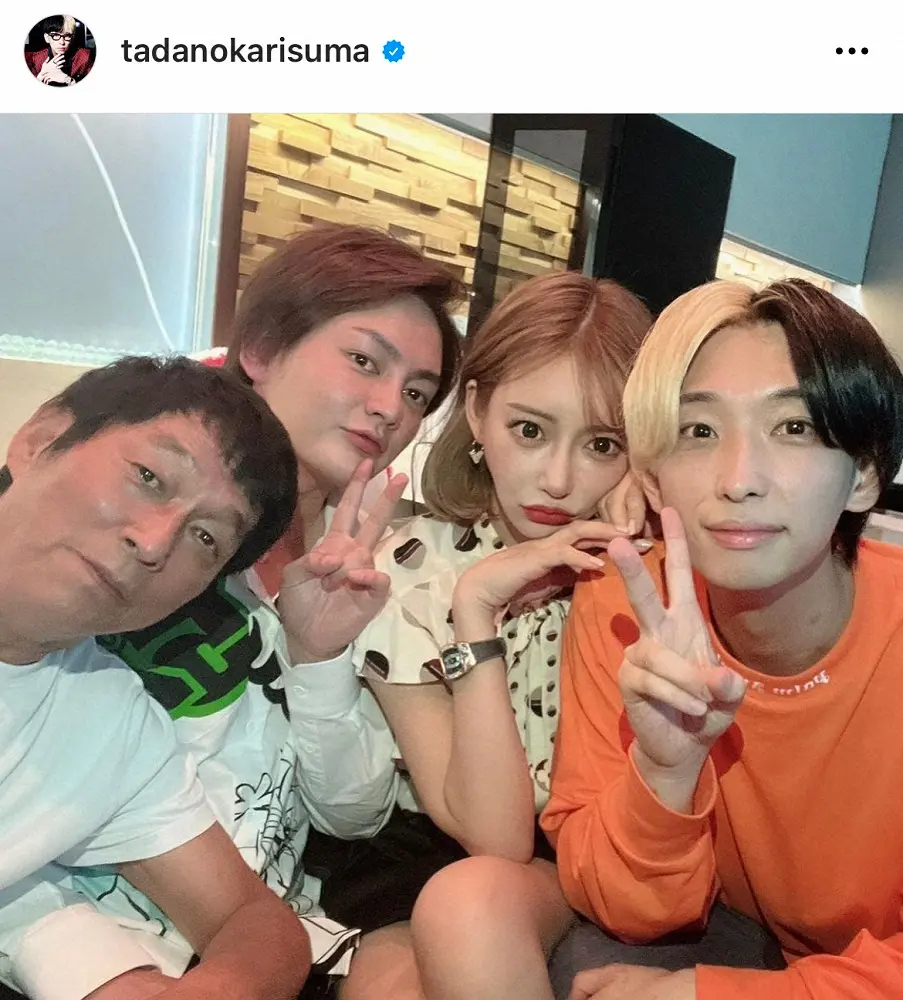 ヒカル公式インスタグラム（tadanokarisuma）から - スポニチ Sponichi