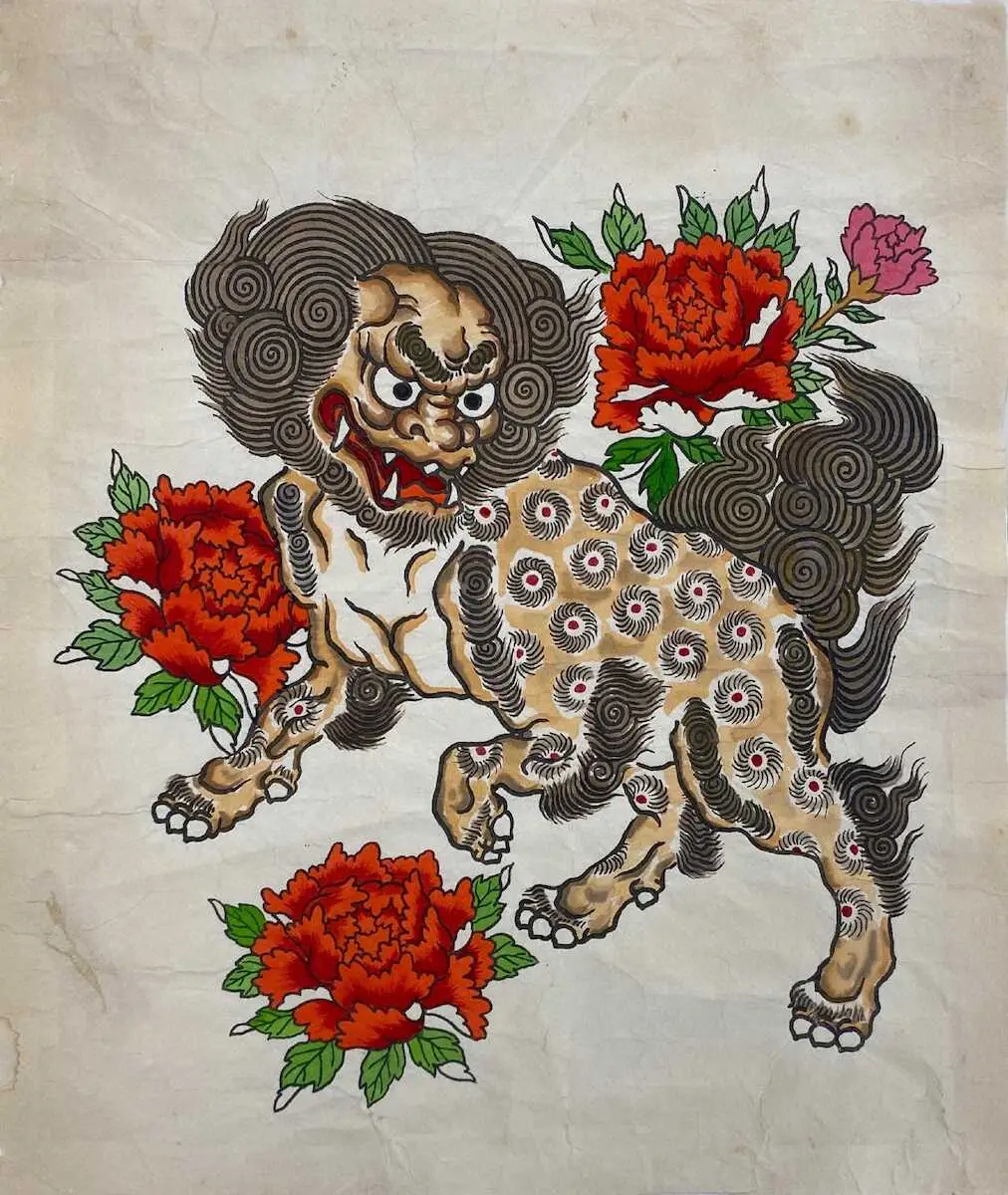 昭和残侠伝 人斬り唐獅子」で高倉健さんが“背負った”刺青（C）東映（C