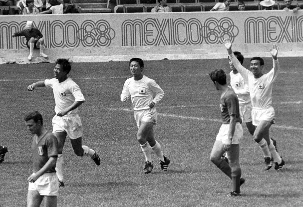 1968年、メキシコ五輪で準決勝進出を決めたフランス戦の杉山隆一氏