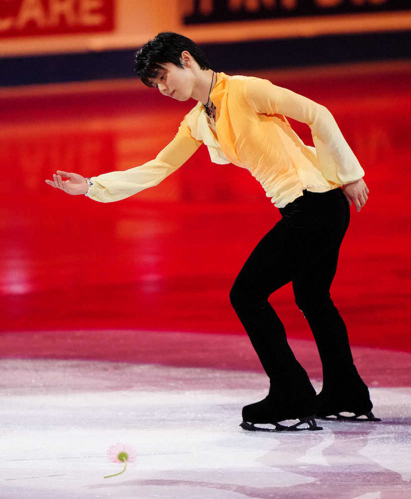 大震災10年・・・羽生結弦、思い込めて「花は咲く」 世界選手権