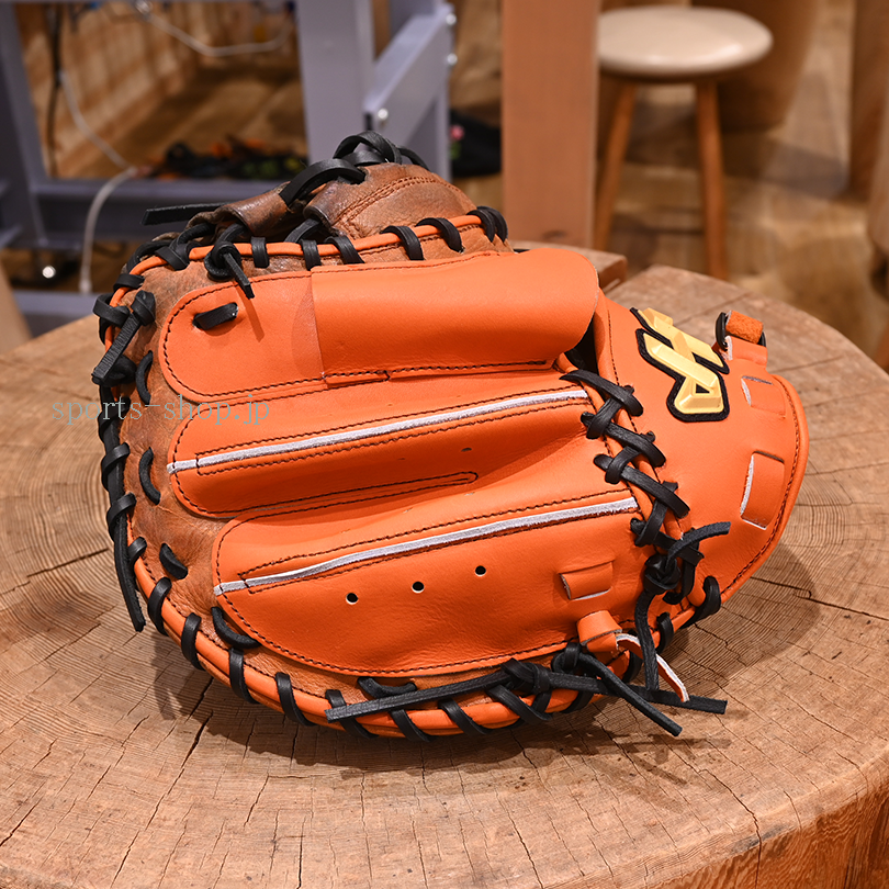 ハタケヤマ 硬式用 キャッチャー ミット 背面 革 交換 AX バック