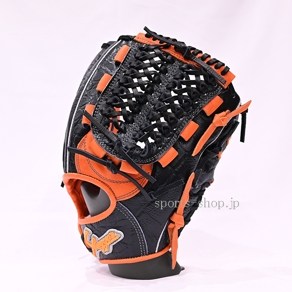 久保田スラッガー 限定品 L7型 型押し ブラック Fオレンジ 軟式 グラブ