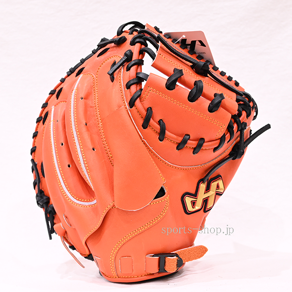 ハタケヤマ キャッチャーミット TH-M9VUB Vオレンジ M9型 軟式用 捕手