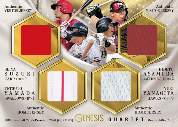 BBM 2020 GENESIS ジャージカード 12人 BBM 2020 GENESIS ジャージ