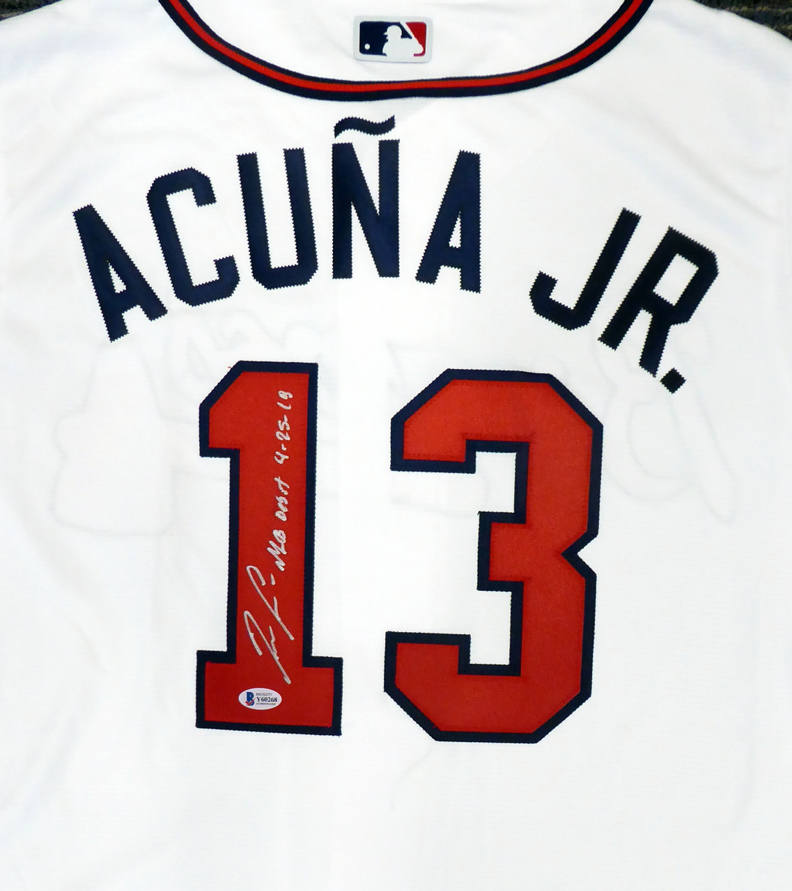 ロナルド・アクーニャJr選手#13Ronald Acuna Jr 直筆サインMLB DEBUT 4