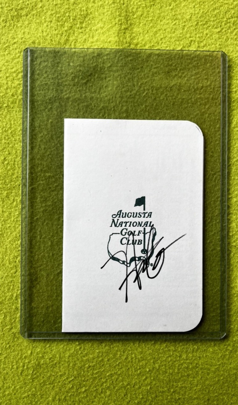 松山英樹プロ 2021マスターズチャンピオン直筆サイン入りマスターズ