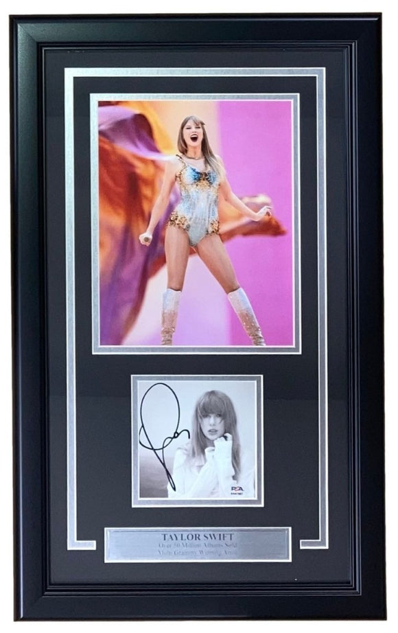 T Swift Signed Framed TTPD CD Insert w/ 8x10 Photo PSA/DNA