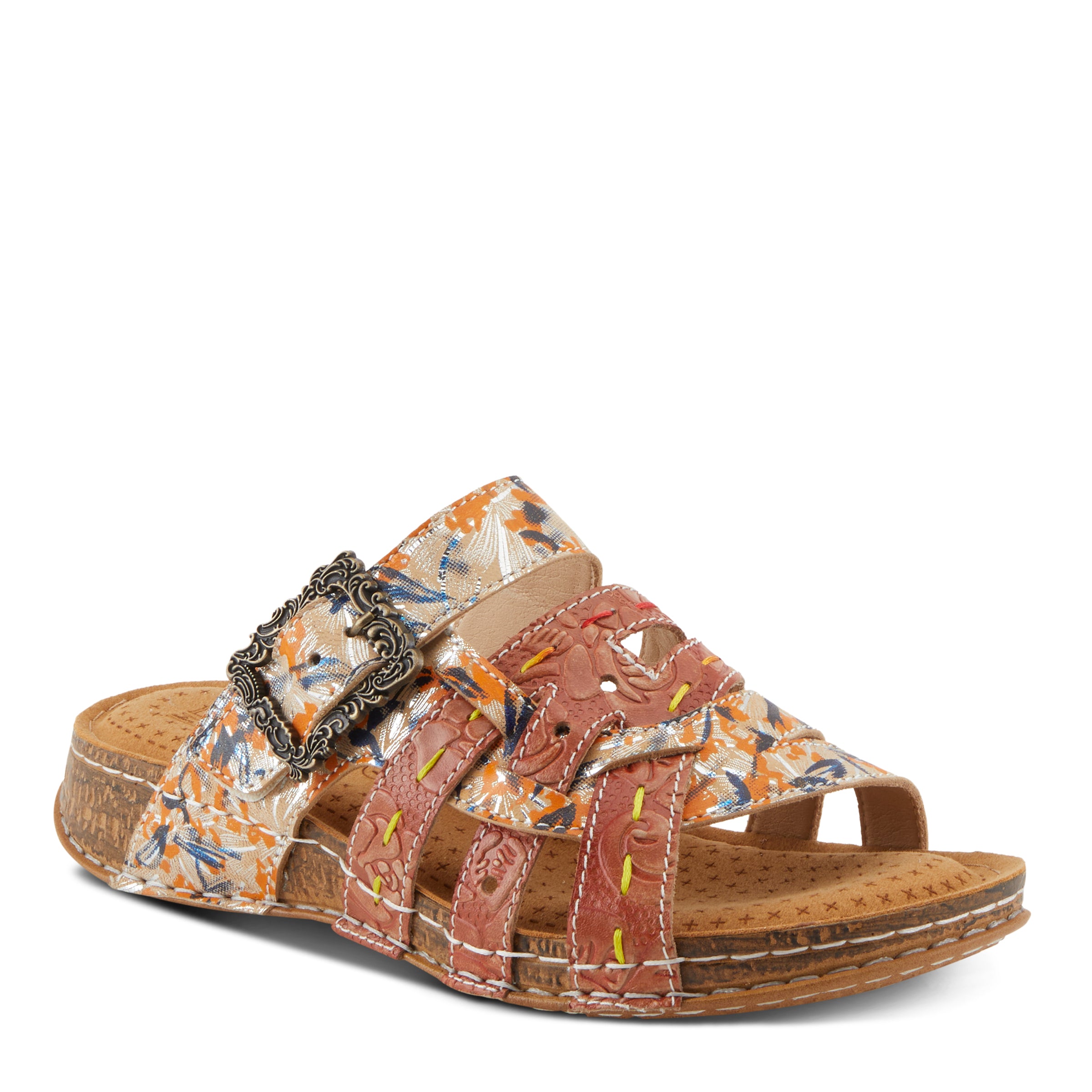 Hand Painted L'artiste Calamityjay Sandals – Spring Step Shoes