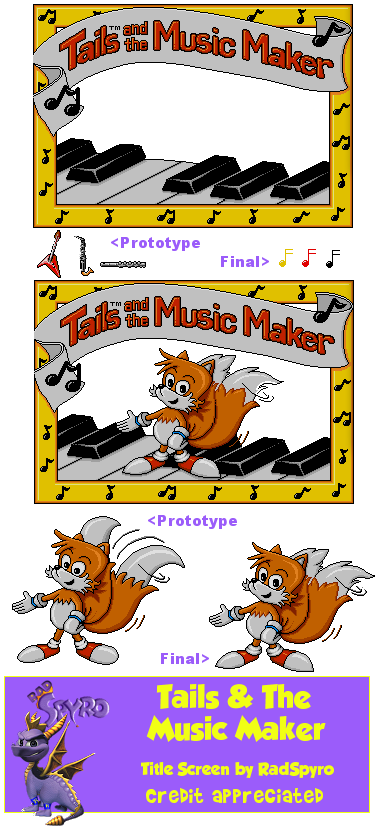 Title Screen - Tails and the Music Maker - Pico - The Spriters