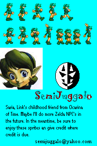 Saria (Mega Man Zero-Style) - The Legend of Zelda Customs - Custom