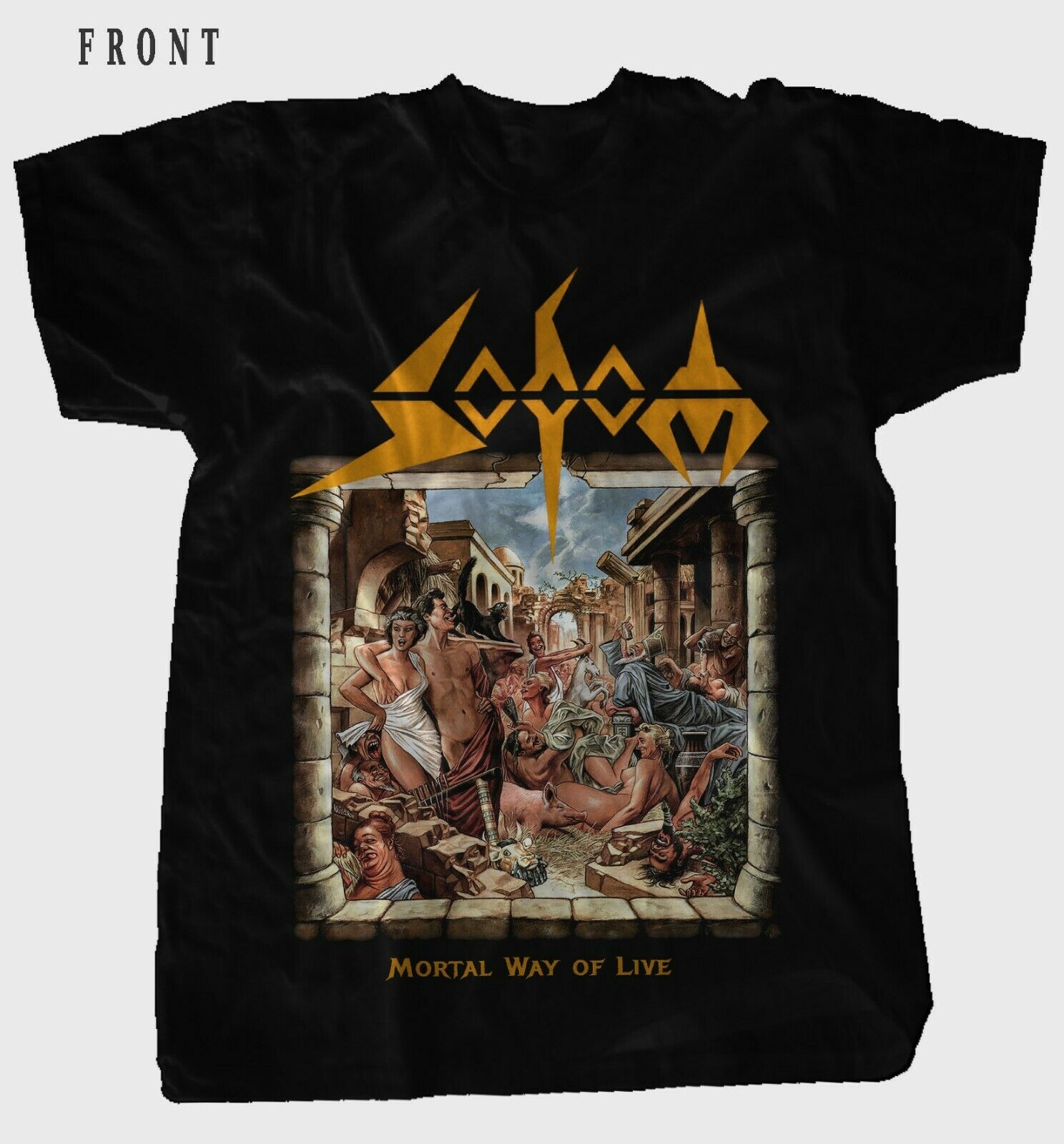 SODOM - Mortal Way of Live - German Thrash Metal Band T-Shirt