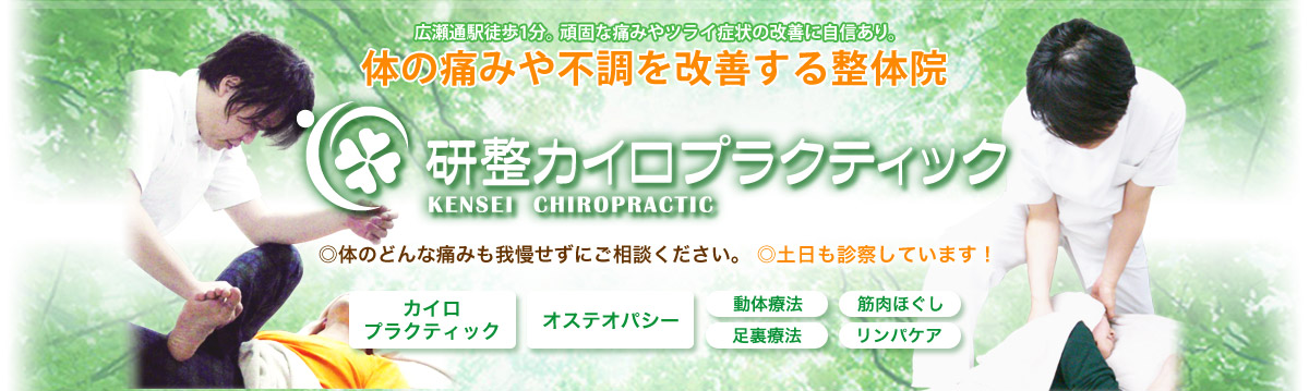 オステオパシー | 仙台 整体 研整カイロプラクティック