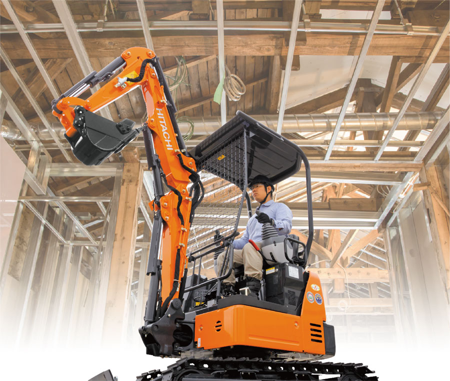 レンタルします！屋内解体用バックホーZX17U-5A | エスアールエス株式