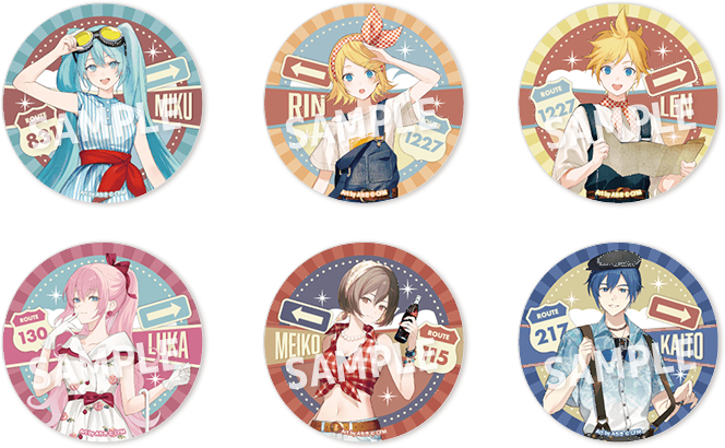 ローソン「初音ミク」クリアシート先着プレゼント、リン・レン・ルカ