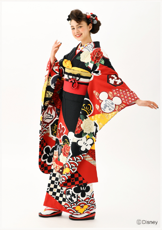 ふりホ」だけのディズニーデザイン振袖！王道のミッキー、ミニーや