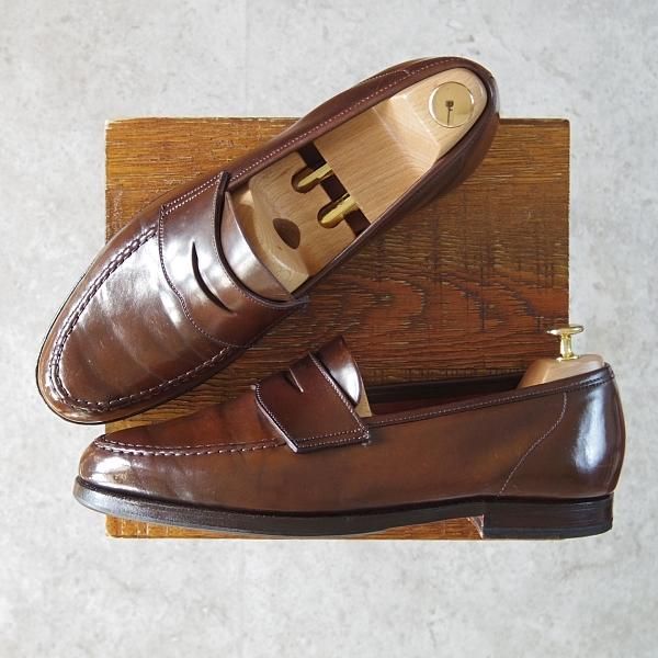 極上☆クロケット&ジョーンズ 9.5E【コードバン仕様☆茶/ダーク