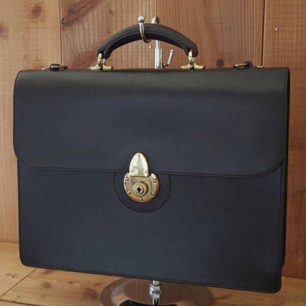 万双/ブリーフケース/ブライドルレザー仕様/ショルダーストラップ付