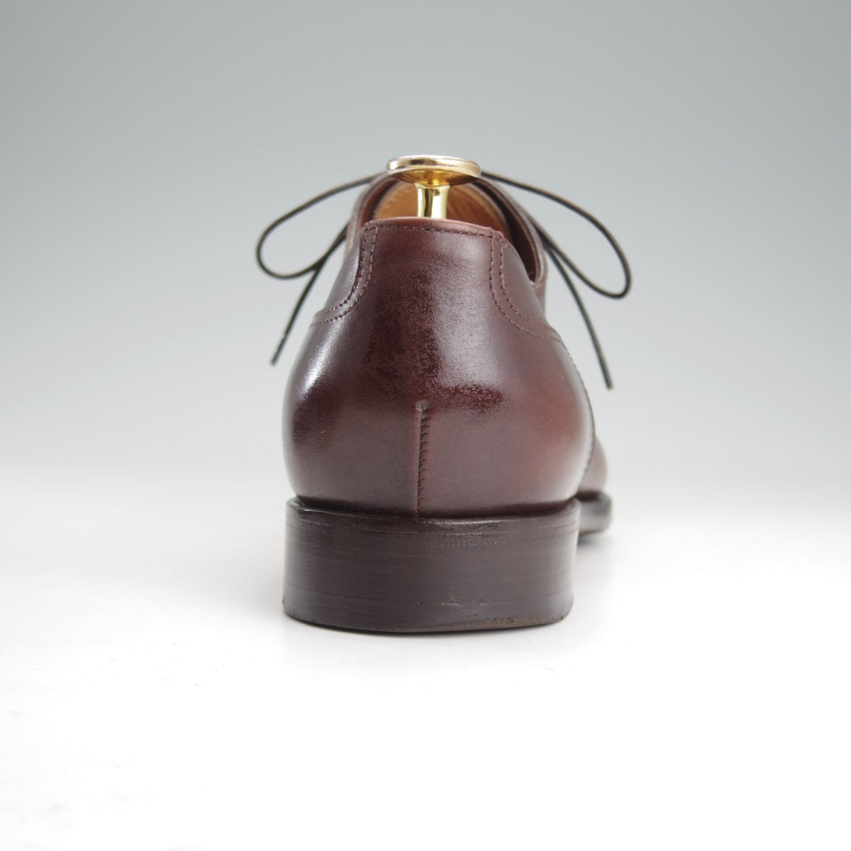 サントーニ ストレートチップ 6 濃茶 グッドイヤーウェルテッド 中古