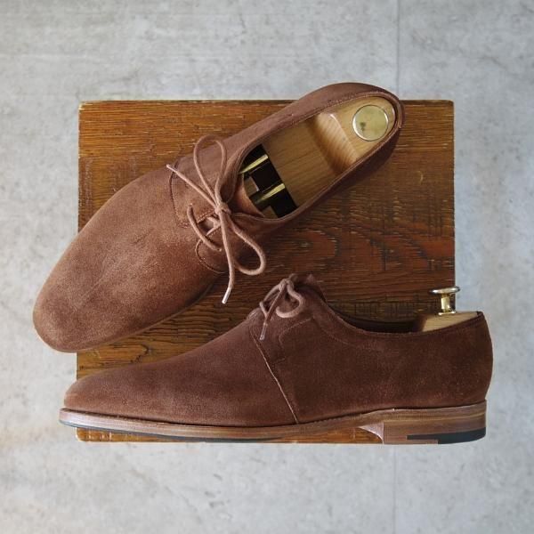 ジョンロブ/DRIFT/ドリフト/スエード/プレーントゥ/8695ラスト☆m992